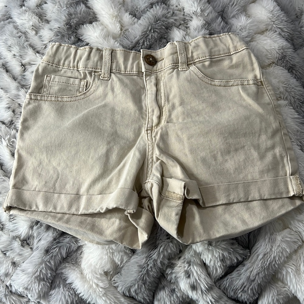 Girls khaki shorts, size 10.